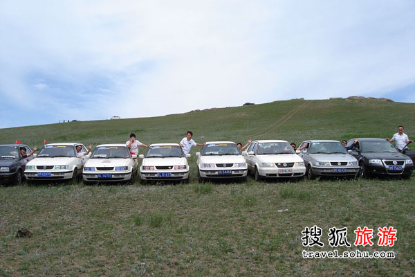 自驾队伍庞大